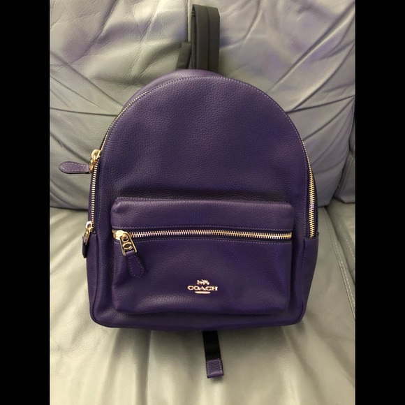 coach backpack purple